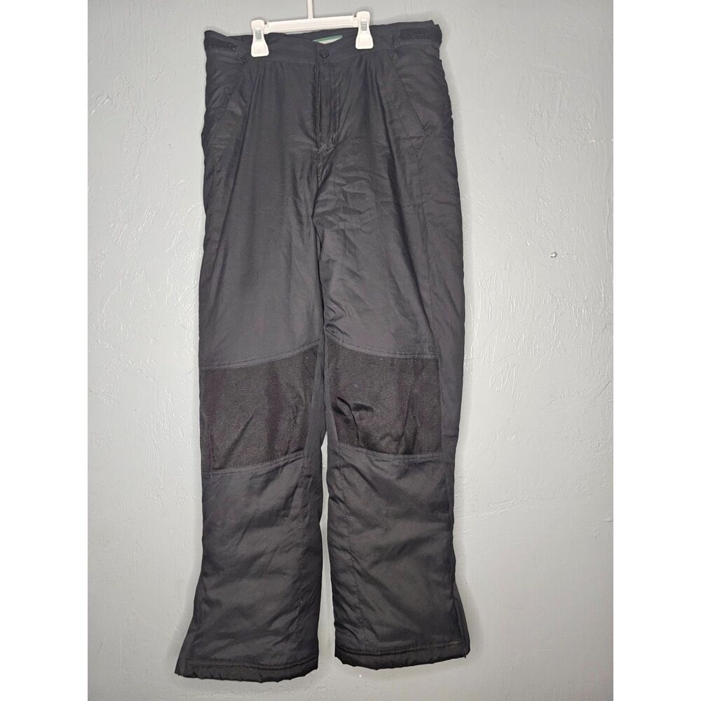L.L.Bean Adult Insulated Waterproof Snow Pants Black Size 18 Ski Winter